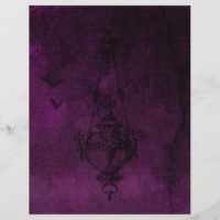 Purple & Black Gothic Scrapbook Paper